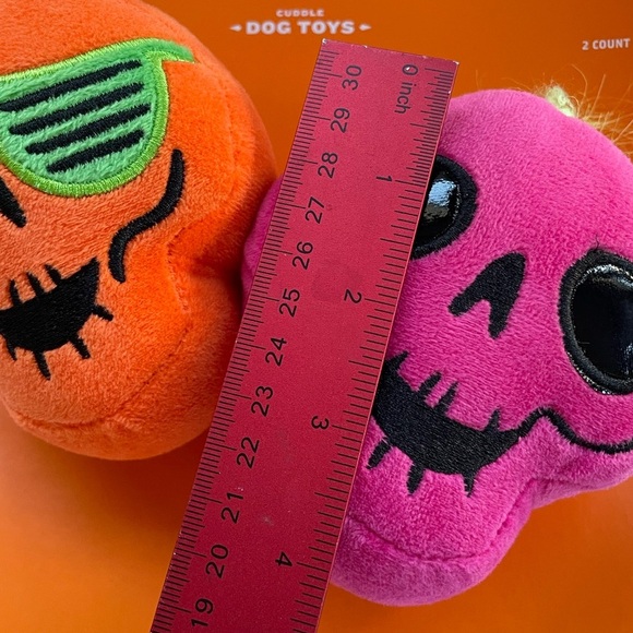Plush Dog Toy Sqeakers New on Card Halloween Theme 5 Pieces - Picture 3 of 8